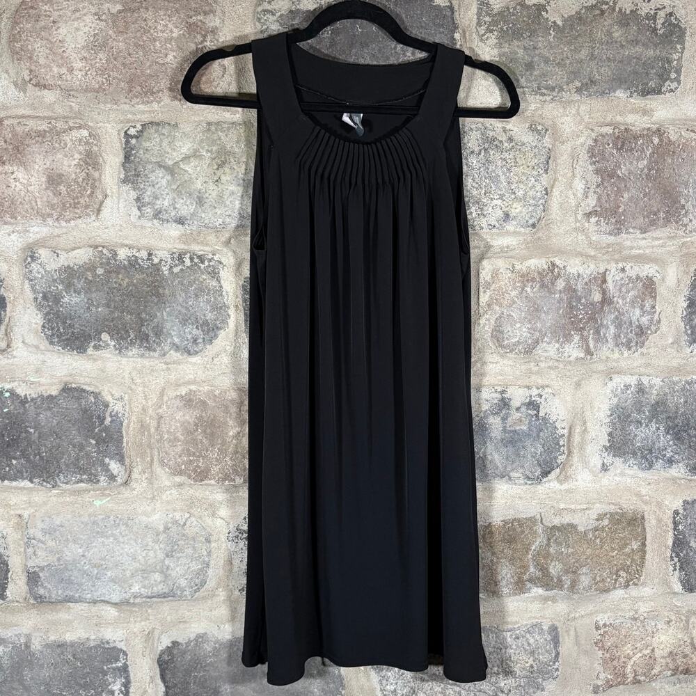 Kenneth Cole Reaction Swing‎ Mini Dress Woman's Large Black Sleeveless Festival